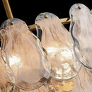 Nordic Luxury Glass Crystal Chandelier Fixture for Living & Dining Room by Ljojo