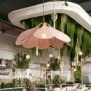 Ljojo Contemporary Fabric Chandelier Pendant Light for Living Room Dining Table & Bedroom