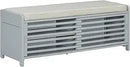 Ljojo™ Shoe Bench with Cushioned Seat, 2 Drawers, Slatted Shelf