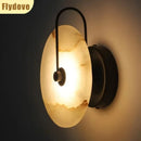 Ljojo Marble Circle Wall Lamp for Home Decor & Lighting Fixtures