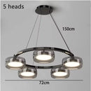 Nordic Glass Pendant Light Dimmable Chandelier by Ljojo for Kitchen Dining Room Island