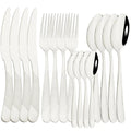 Ljojo 16-Piece Gold Stainless Steel Cutlery Flatware Set for Dining