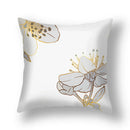 Black Gold Sun Cushion Cover Vase - Ljojo Home Pillowcase Square Cushions
