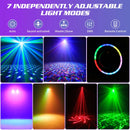 Ljojo™ 2PCS Bracket RGBW LED Light Stand Kit Magic Ball Beam Effect Remote Control