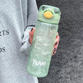 Ljojo 500/600ML Large Capacity Straw Water Bottle - BPA Free Sports Drinkware Cup