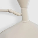 Ljojo Marseille Wall Lamp: Modern White Black Metal Swing Arm Sconce for Living Room & Bedroom