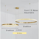 Modern Led Chandelier Pendant Light for Living Room, Ljojo Acrylic Indoor Lighting Fixture.