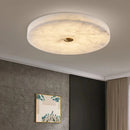 European Round Marble Alabaster Ceiling Lamp for Living Room - Ljojo
