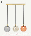 Nordic LED Pendant Lights Glass Stone Bubbles Chandeliers for Living Room by Ljojo