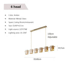 Modern Glass Chandelier LED Pendant Light for Dining Room by Ljojo