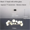 Nordic Design LED Pendant Lights: Sleek Glass Bubble Hanging Lamp by Ljojo