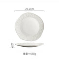 Ljojo Matte Ceramic Steak Plate Pasta Sushi Salad Molecular Cuisine Tableware