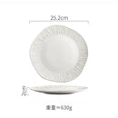 Ljojo Matte Ceramic Steak Plate Pasta Sushi Salad Molecular Cuisine Tableware