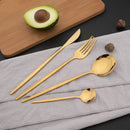 Ljojo Mirror Silver Stainless Steel Cutlery Set - 12Pcs Western Dinnerware Kitchen Utensils