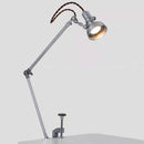 Chrome Metal Long Arm Desk Light Adjustable Angle for Bedroom Table Reading Study by Ljojo