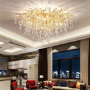 Gold Crystal LED Tree Branch Ceiling Light Cluster Living Room Bedroom Fixture by Ljojo
