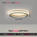 Ljojo LED Ring Ceiling Light for Living Room Kitchen Romantic Home Decoration