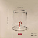 Ljojo 3D Animal Glass Cup, 350ml, Christmas Theme, Cartoon Animal Shape