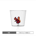 Ljojo 3D Christmas Theme Glass Mug Cup - 300ml - Creative Gift for Girls, Kids, Lovers