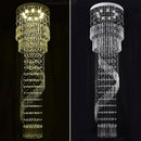 Ljojo Luxury Crystal Spiral Chandelier for Long Staircase - Modern Crystal Hanging Fixture