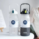 Ljojo 2000ML Sports Water Bottle with Straw - Large Capacity Jug for Fitness