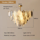 Modern Luxury Glass Living Room Pendant Lights | French Retro Chandelier by Ljojo