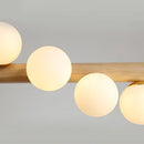 Ljojo Long Wooden Dining Table Pendant Light Modern Chandelier Creative Nordic Bar Counter Study Lamo