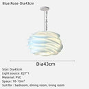 Axayya White Rose Ceiling Chandelier Creative Petal Light Fixtures