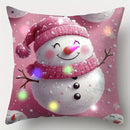 Ljojo LED Light Luminous Pillowcase with Cute Christmas Cartoon Design