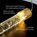 Modern Crystal Chandelier LED Light Fixture for Bedroom Living Room - Ljojo