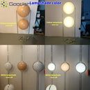 Ljojo LED Floor Lamp Metal Acrylic Ball Rack Art Chandelier Living Room Decoration