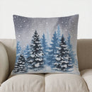 Blue Car & Tree Christmas Pillow Cover - Ljojo Brand