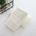 Ljojo Luxury Embroidered Bamboo Bath Towel Set - Green/Coffee/Cream - Personalized