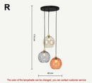 Ljojo Modern Glass Chandelier Nordic Lustre Led Pendant Light Glass Hanging Lamp