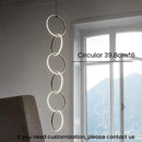 Ljojo Minimalist Line Chandeliers: Elegant LED Pendant Lighting with Magnetic Suction Connection