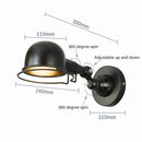 American Retro Adjustable Wall Lamp for Bedroom & Living Room by Ljojo - Nordic Indoor Lighting Sconces
