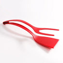 Ljojo 2-in-1 Egg Steak Spatula Clamp, Nylon Kitchen Flip Cooking Spatula