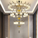 Ljojo Luxury Crystal Chandelier for Modern Chinese Living Room