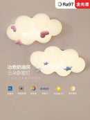Cloud Cream Children's Room Ceiling Light Fixture Modern Minimalist Eye Protection Girl Princess Room Ljojo