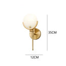Ljojo Modern Marble Wall Lamp LED Minimalist Indoor Lighting Fixture for Living Room Bedroom Dining