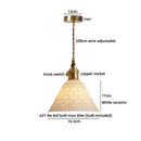 Ljojo Milky White Resin LED Pendant Light for Home Decor