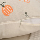 Embroidered Pumpkin Halloween Pillowcase Cojines by Ljojo