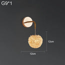 Crystal Ball Wall Lamp Luxury Bedroom Lighting by Ljojo Princess Room Decor Lychee Trendy