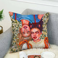 Ljojo 40x40 Jane Koluga Art Pillow Cover for Home Decor and Car Sofa Fall Theme