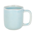 Ljojo 440ml Ceramic Coffee Mug with Handle, Solid Color Irregular Cup Home Breakfast Oat Cup
