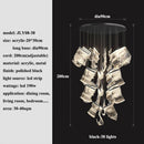 Ljojo Modern Acrylic Led Chandelier | Living Dining Room Pendant Light for Home Decor Lighting