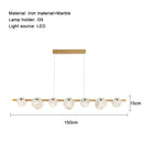 Marble LED Pendant Light for Dinning Room Living Room Kitchen Coffee Chandelier by Ljojo