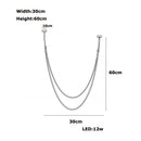 2025 Trendy DIY Flexible Leather Belt Dimmable LED Chandelier by Ljojo for Living Room