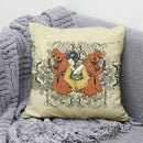Ljojo Lucky Cat Japanese Style Sofa Bed Pillow Cover: Mount Fuji Japanese Art