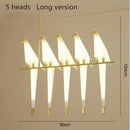 LED Branch Pendant Light: Modern Paper Bird Indoor Lighting by Ljojo